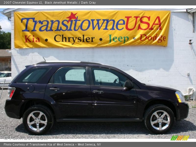 Black Amethyst Metallic / Dark Gray 2007 Chevrolet Equinox LS