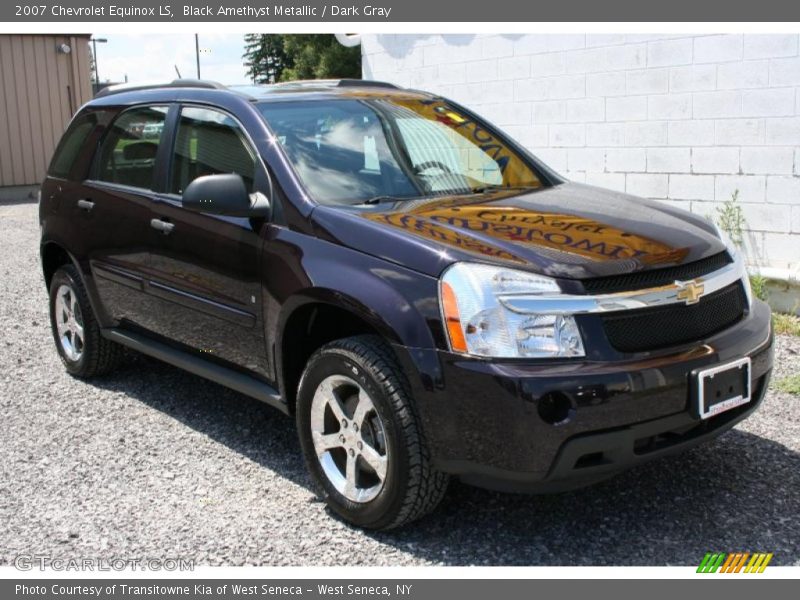 Black Amethyst Metallic / Dark Gray 2007 Chevrolet Equinox LS