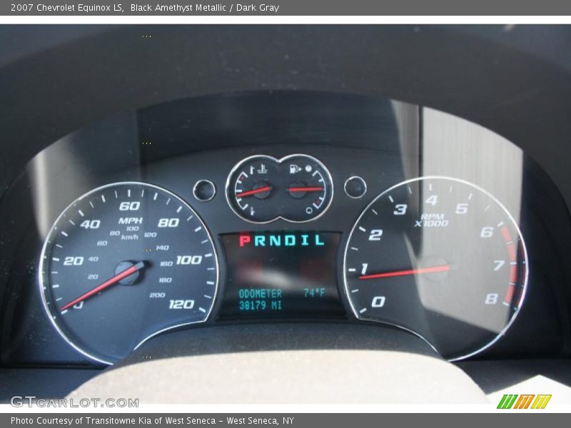 Black Amethyst Metallic / Dark Gray 2007 Chevrolet Equinox LS