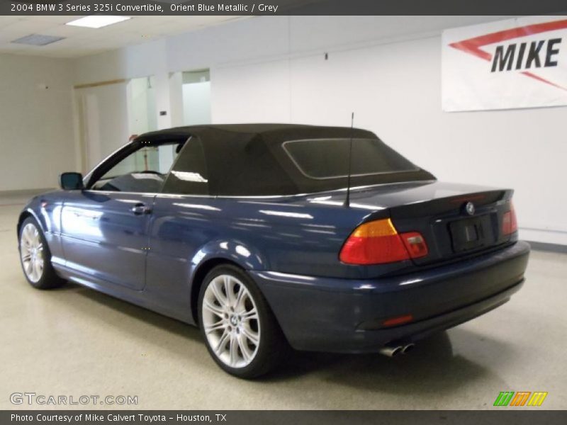 Orient Blue Metallic / Grey 2004 BMW 3 Series 325i Convertible