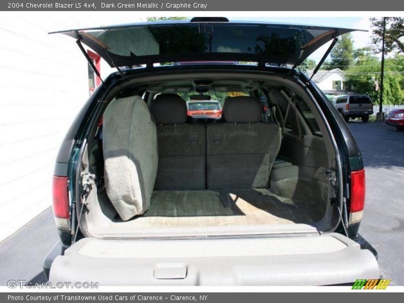 Dark Green Metallic / Graphite Gray 2004 Chevrolet Blazer LS 4x4