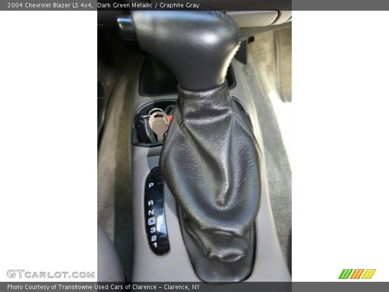 Dark Green Metallic / Graphite Gray 2004 Chevrolet Blazer LS 4x4