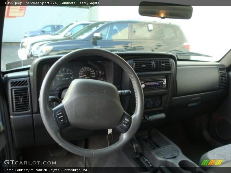 Gunmetal Pearl / Agate 1999 Jeep Cherokee Sport 4x4