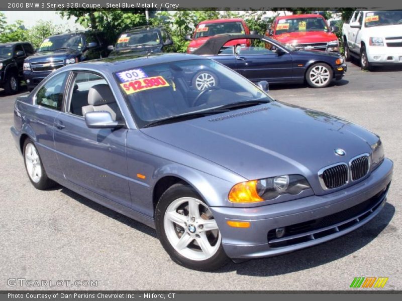 Steel Blue Metallic / Grey 2000 BMW 3 Series 328i Coupe