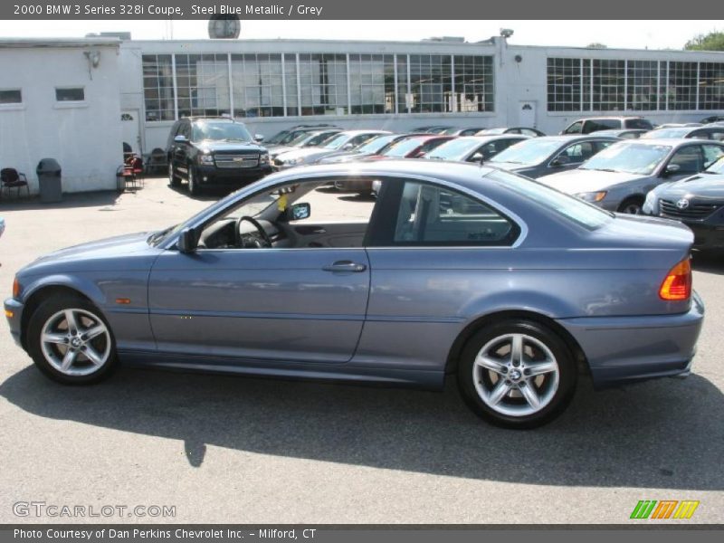 Steel Blue Metallic / Grey 2000 BMW 3 Series 328i Coupe