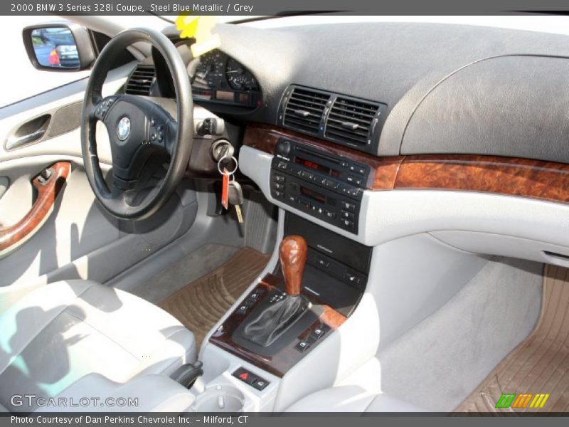 Steel Blue Metallic / Grey 2000 BMW 3 Series 328i Coupe