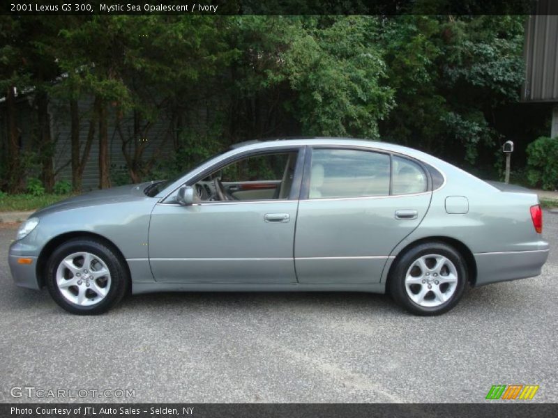 Mystic Sea Opalescent / Ivory 2001 Lexus GS 300