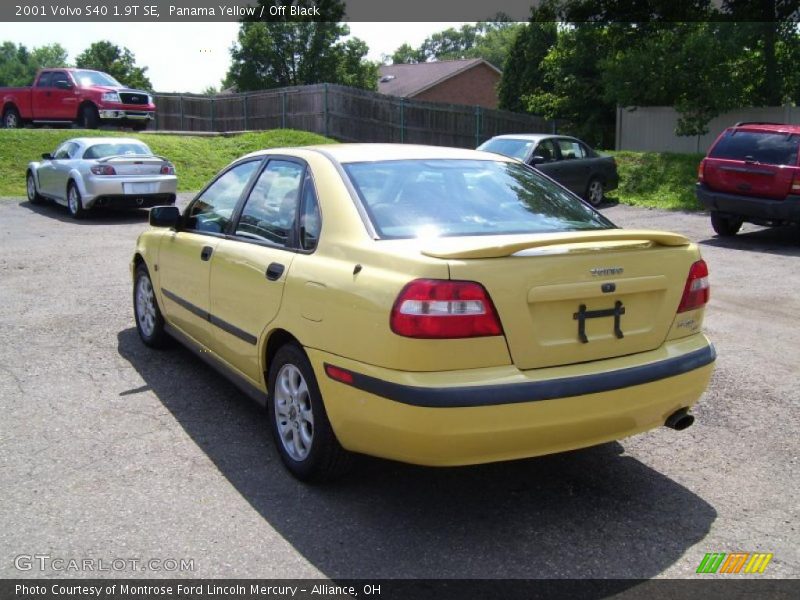 Panama Yellow / Off Black 2001 Volvo S40 1.9T SE