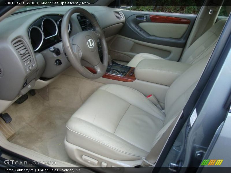 Mystic Sea Opalescent / Ivory 2001 Lexus GS 300