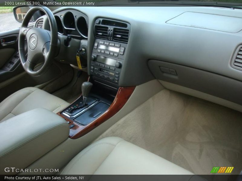 Mystic Sea Opalescent / Ivory 2001 Lexus GS 300