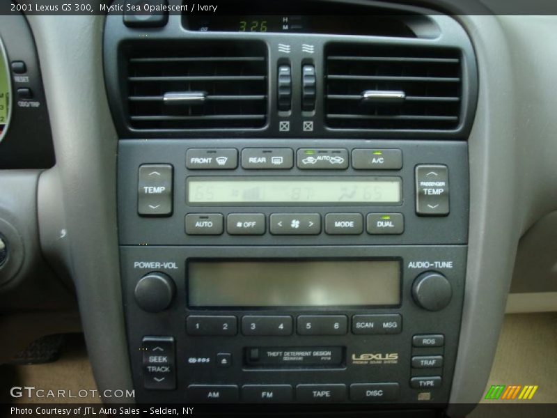 Mystic Sea Opalescent / Ivory 2001 Lexus GS 300