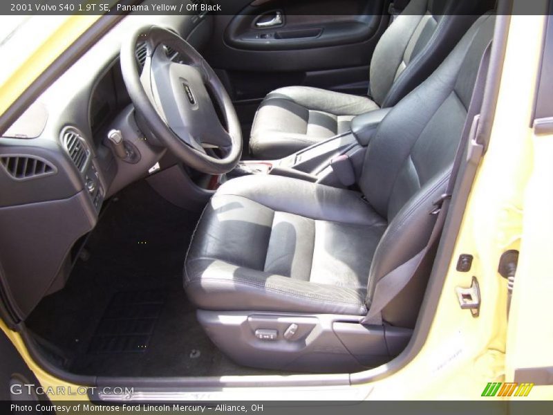 Panama Yellow / Off Black 2001 Volvo S40 1.9T SE