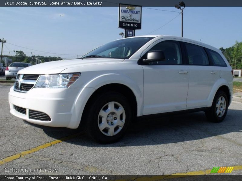 Stone White / Dark Slate Gray 2010 Dodge Journey SE