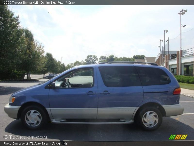 Denim Blue Pearl / Gray 1999 Toyota Sienna XLE