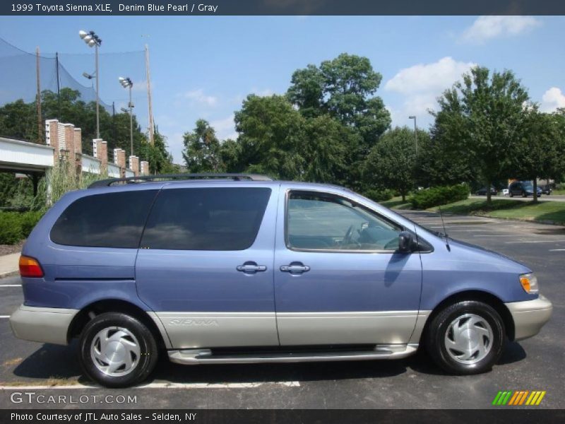 Denim Blue Pearl / Gray 1999 Toyota Sienna XLE