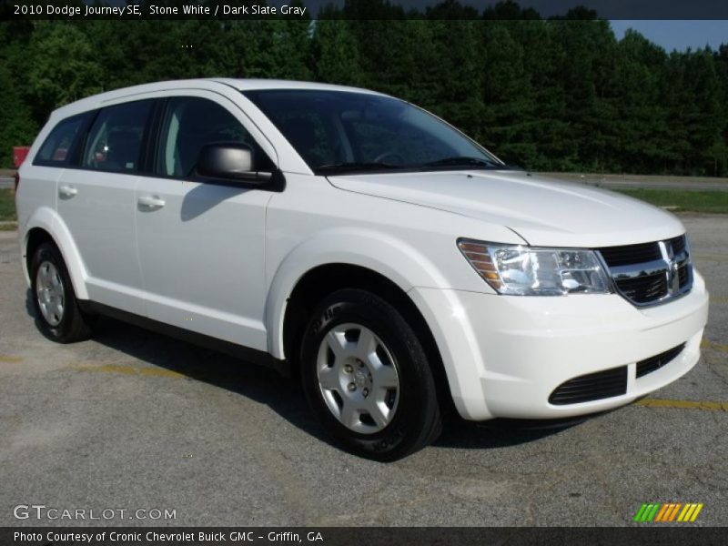 Stone White / Dark Slate Gray 2010 Dodge Journey SE