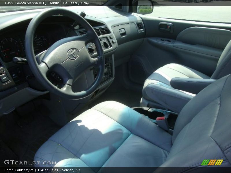 Denim Blue Pearl / Gray 1999 Toyota Sienna XLE