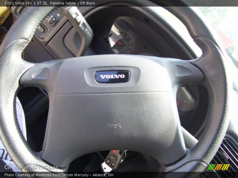 Panama Yellow / Off Black 2001 Volvo S40 1.9T SE