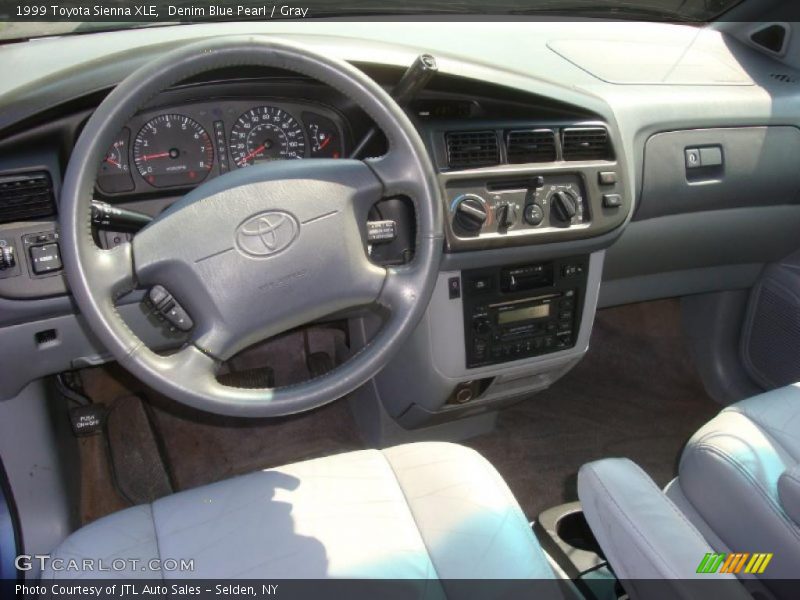 Denim Blue Pearl / Gray 1999 Toyota Sienna XLE
