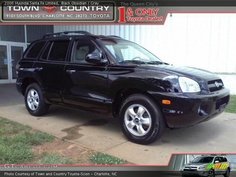 Black Obsidian / Gray 2006 Hyundai Santa Fe Limited