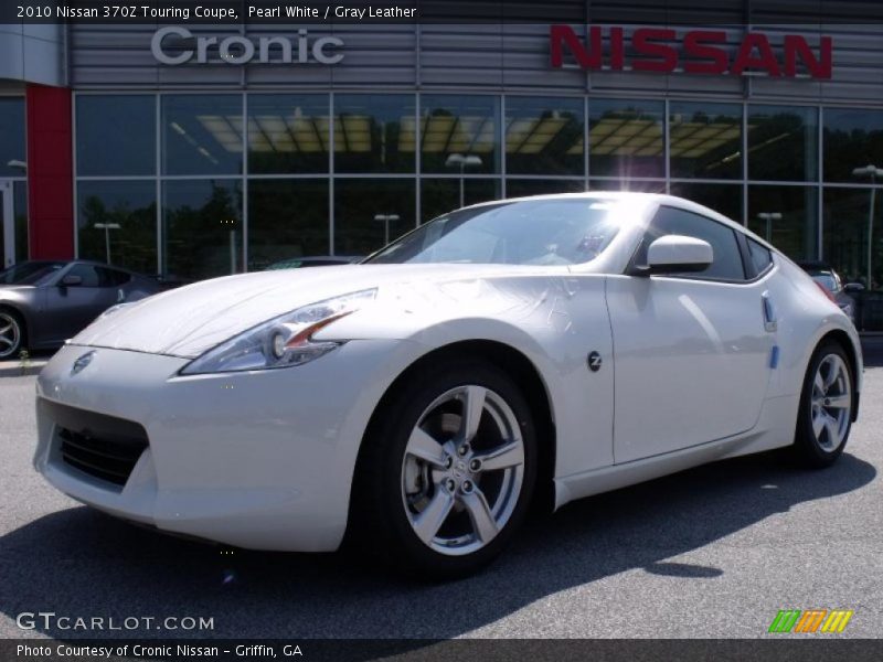 Pearl White / Gray Leather 2010 Nissan 370Z Touring Coupe
