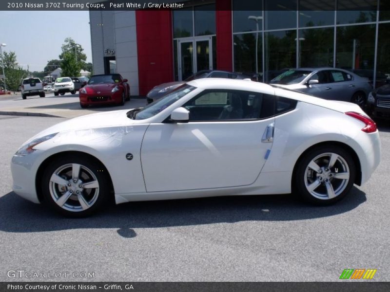 Pearl White / Gray Leather 2010 Nissan 370Z Touring Coupe