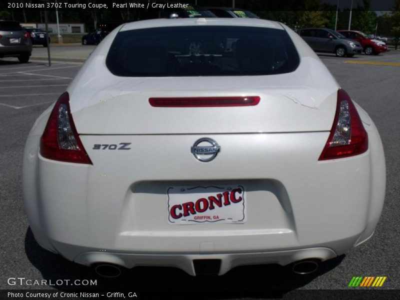 Pearl White / Gray Leather 2010 Nissan 370Z Touring Coupe