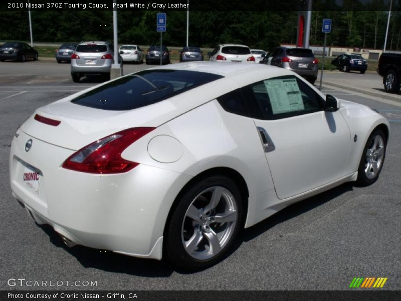 Pearl White / Gray Leather 2010 Nissan 370Z Touring Coupe