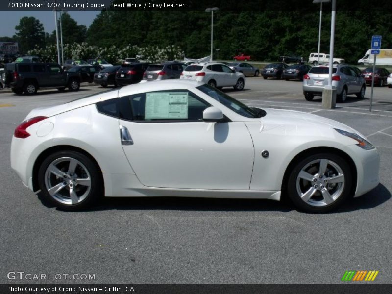 Pearl White / Gray Leather 2010 Nissan 370Z Touring Coupe
