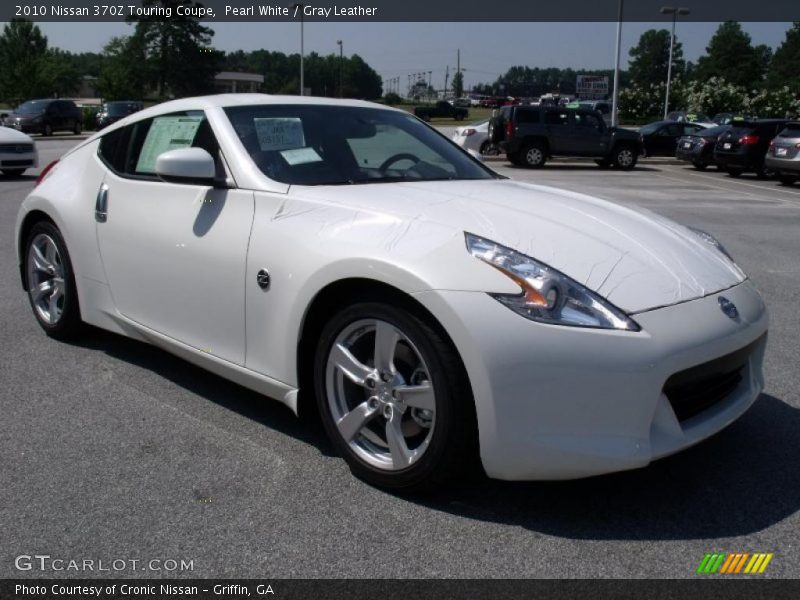Pearl White / Gray Leather 2010 Nissan 370Z Touring Coupe
