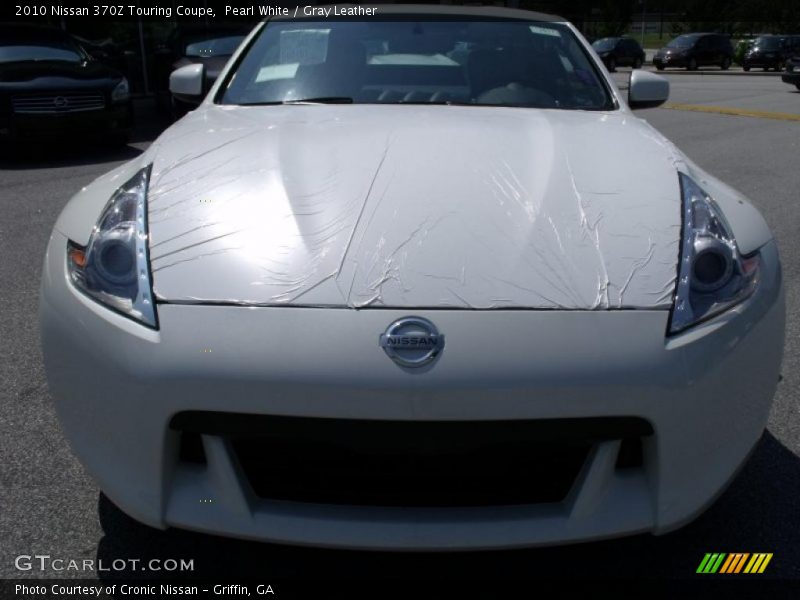 Pearl White / Gray Leather 2010 Nissan 370Z Touring Coupe