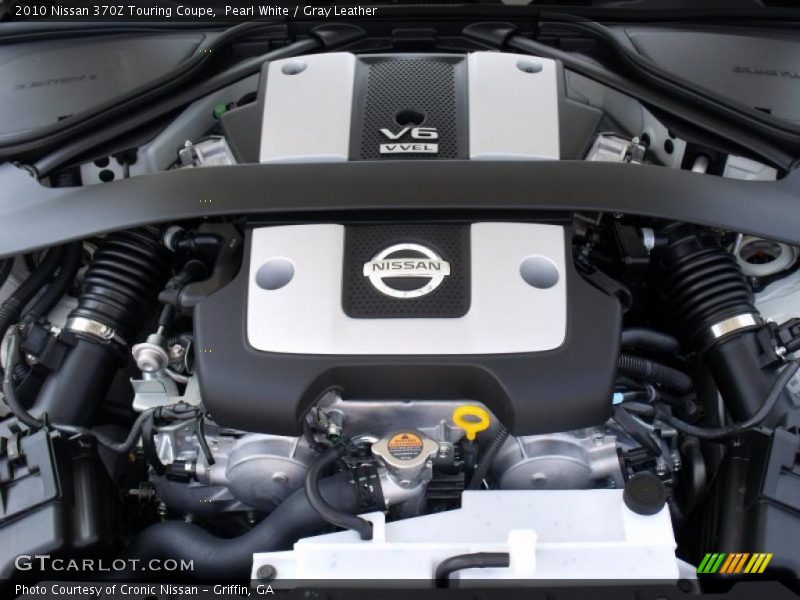 Pearl White / Gray Leather 2010 Nissan 370Z Touring Coupe