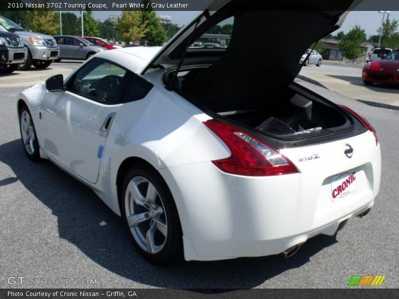 Pearl White / Gray Leather 2010 Nissan 370Z Touring Coupe