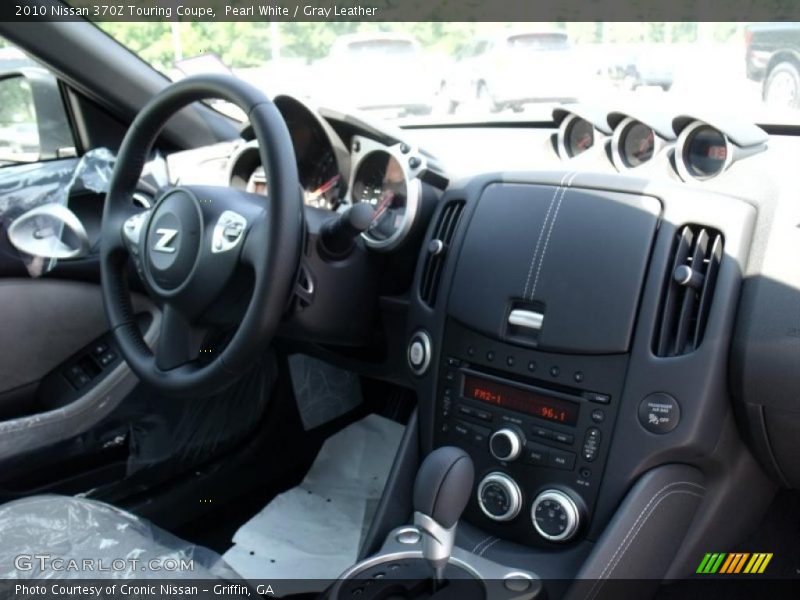 Pearl White / Gray Leather 2010 Nissan 370Z Touring Coupe