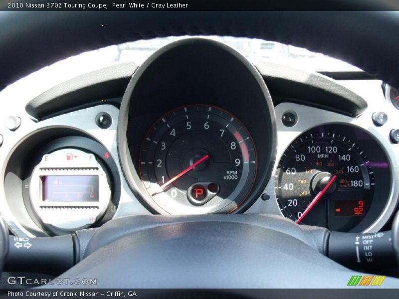 Pearl White / Gray Leather 2010 Nissan 370Z Touring Coupe