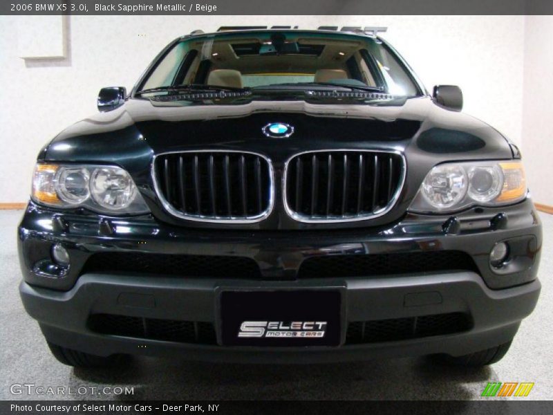 Black Sapphire Metallic / Beige 2006 BMW X5 3.0i