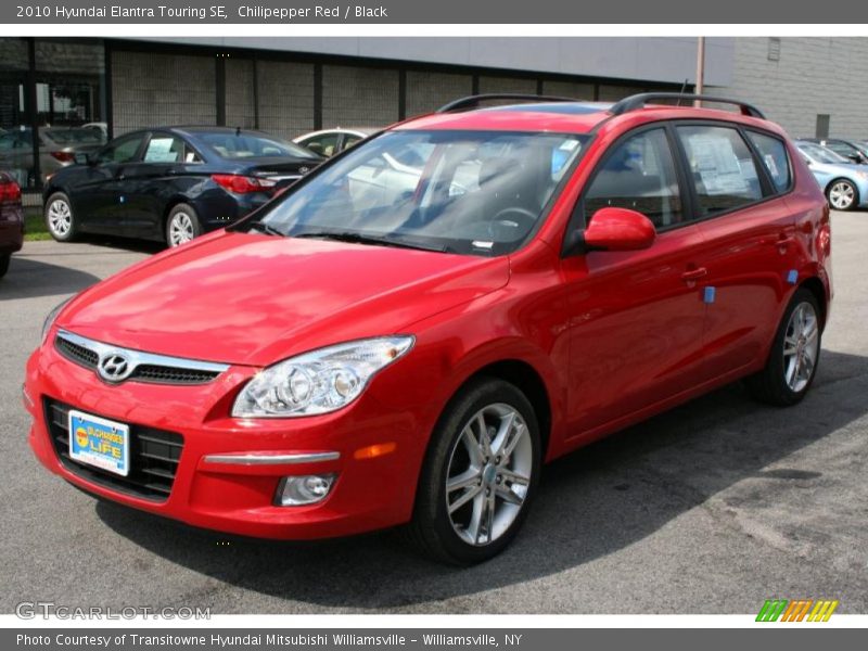 Chilipepper Red / Black 2010 Hyundai Elantra Touring SE