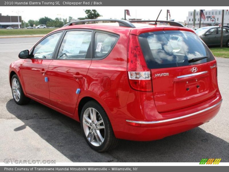 Chilipepper Red / Black 2010 Hyundai Elantra Touring SE