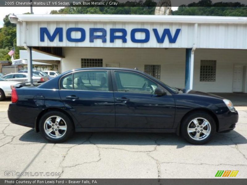 Dark Blue Metallic / Gray 2005 Chevrolet Malibu LT V6 Sedan