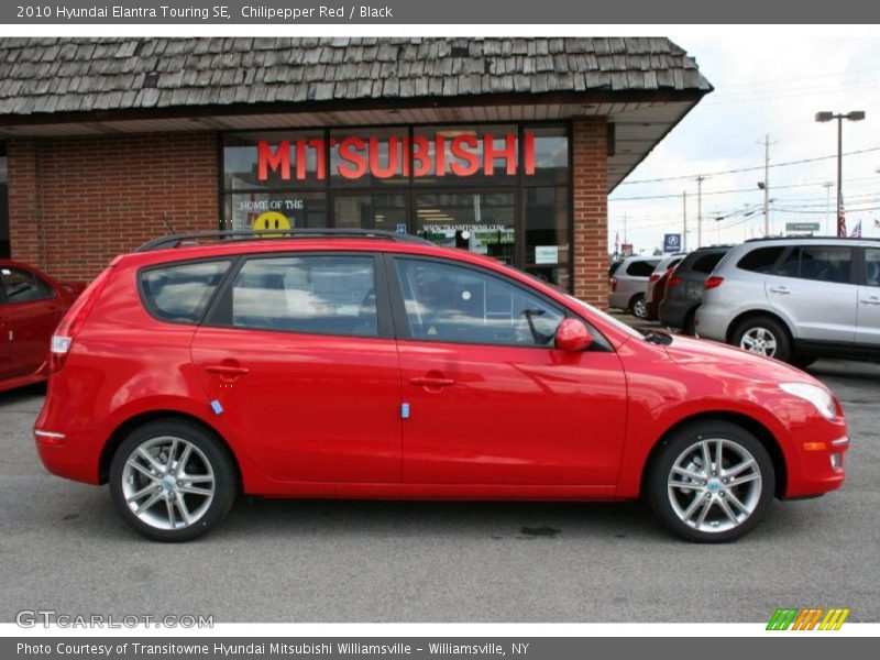 Chilipepper Red / Black 2010 Hyundai Elantra Touring SE