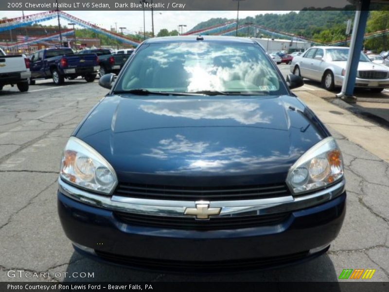 Dark Blue Metallic / Gray 2005 Chevrolet Malibu LT V6 Sedan