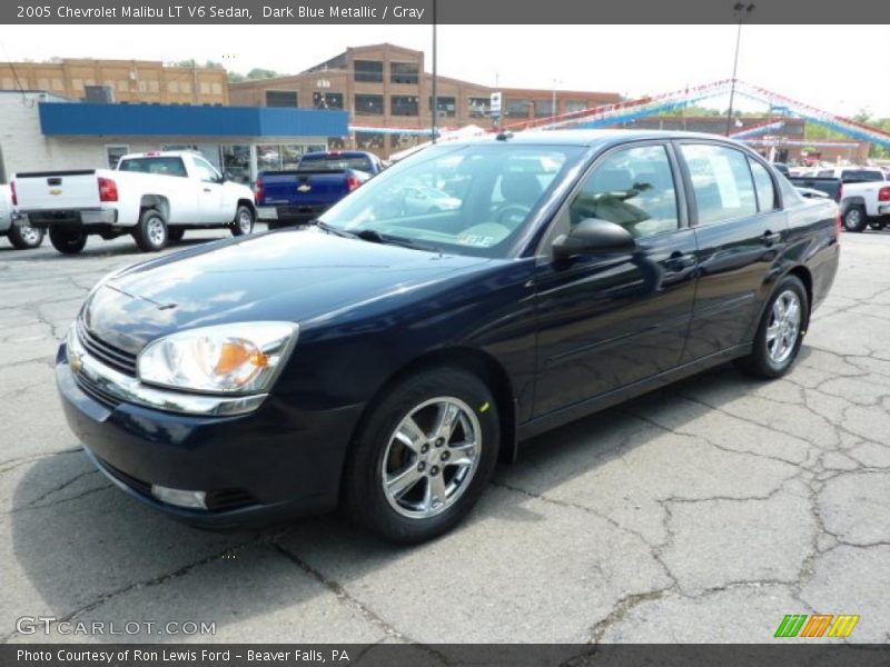 Dark Blue Metallic / Gray 2005 Chevrolet Malibu LT V6 Sedan