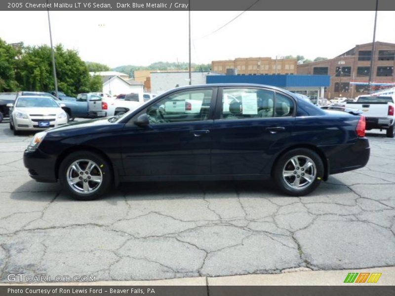 Dark Blue Metallic / Gray 2005 Chevrolet Malibu LT V6 Sedan