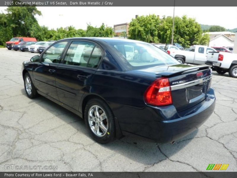 Dark Blue Metallic / Gray 2005 Chevrolet Malibu LT V6 Sedan