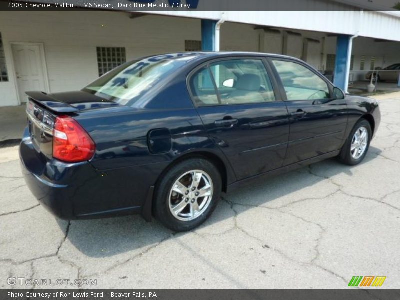 Dark Blue Metallic / Gray 2005 Chevrolet Malibu LT V6 Sedan