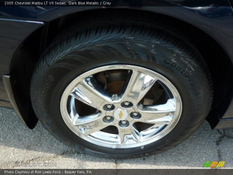 Dark Blue Metallic / Gray 2005 Chevrolet Malibu LT V6 Sedan