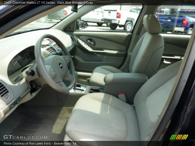 Dark Blue Metallic / Gray 2005 Chevrolet Malibu LT V6 Sedan
