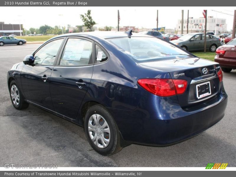 Regatta Blue / Beige 2010 Hyundai Elantra GLS