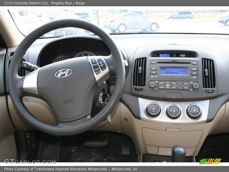 Regatta Blue / Beige 2010 Hyundai Elantra GLS