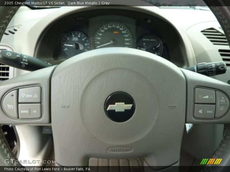 Dark Blue Metallic / Gray 2005 Chevrolet Malibu LT V6 Sedan